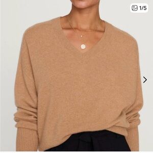 Charter Club Camel V-Neck Sweater
